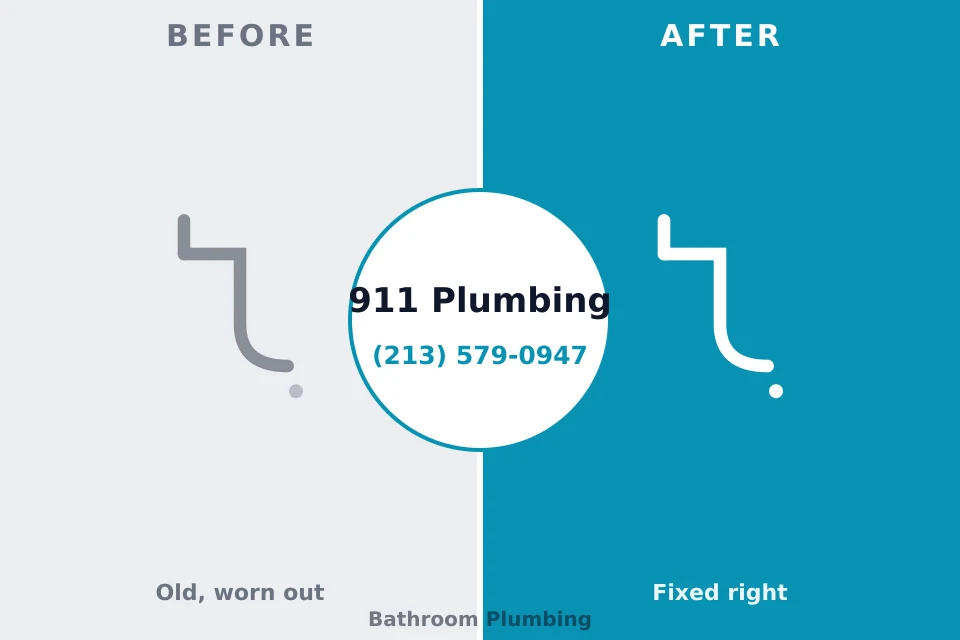 Before and after: plumbing company Hartville, OH